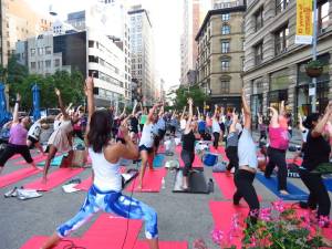 Wellness Wednesdays are part of the plan for the Flatiron District this summer. Photo courtesy of Flatiron/23rd Street Partnership Business Improvement District