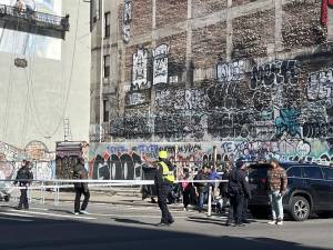 The site of the partial building collapse at 126 Lafayette Street on March 7th where one injured worker succumbed to injuries the following day. Photo: Kay Bontempo