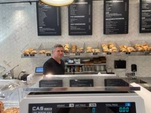 Avi Bador at B&amp;B Bagels on First Avenue and 73rd Street. Photo: Zachary Weg