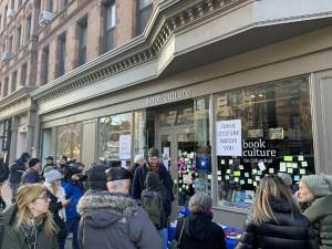 Residents turned out last week to show their support for Book Culture.