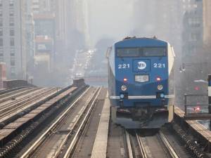 When the Metro-North Park Avenue Viaduct was completed in 1895, no one anticipated that trains using it would be more frequent and heavier. Here, a Hudson Line Train heads to Grand Central along the Phase I Viaduct reconstruction project from 115th to 123rd Streets in East Harlem, which will continue until 2026.