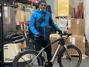 Curtis Phillip has been making deliveries for Breakaway Courier Systems for more than 20 years. Photo: Kay Bontempo