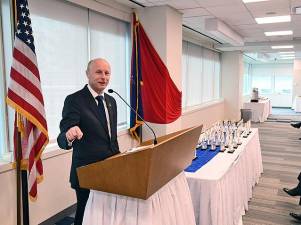 Andy Byford, when he was still president of the NYC Transit in February 2018.. President Trump tapped him as the man in charge of Amtrac’s plan to overhaul Penn Station.