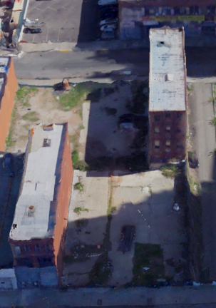 A developer has bought the vacant lot separating two of the three surviving carriage stables in Manhattan, Central Park Carriage (lower left) and West Side Livery Stables (upper right).