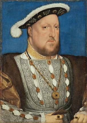 Hans Holbein the Younger (German, Augsburg 1497/98–1543 London). “Henry VIII,” ca. 1537. Oil on wood. Museo Nacional Thyssen-Bornemisza, MadridImage © Museo Nacional Thyssen-Bornemisza,Madrid
