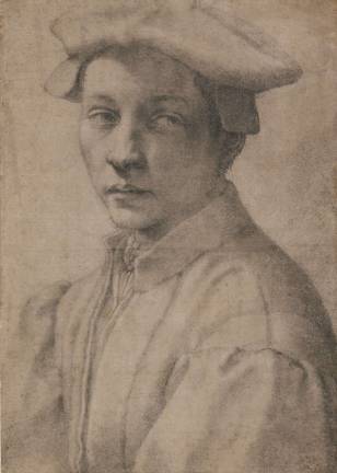 Michelangelo Buonarroti (Italian, Caprese 1475&#x2013;1564 Rome). &quot;Portrait of Andrea Quaratesi.&quot; 1532. Drawing, black chalk; 16 3/16 x 11 &#xbd; in. The British Museum, London