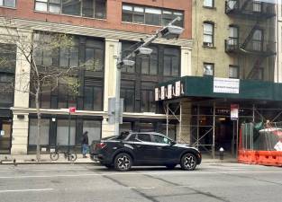 A congestion-pricing tolling device looms over Third Avenue at 60th Street for now, but will it remain? US DOT Secretary Sean Duffy wants it removed immediately, as the MTA and NY State are relying on the courts to make sure it remains. Whatever decision is made should come relatively soon.