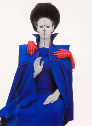 Aida Muluneh's arresting image &quot;All in One&quot; greets visitors to MoMA's &quot;Being: New Photography 2018.&quot; Photo: Adel Gorgy