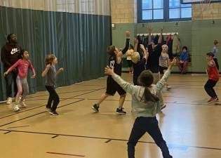 Arts and Athletics basketball game at PS 9. Photo: Stephan Russo