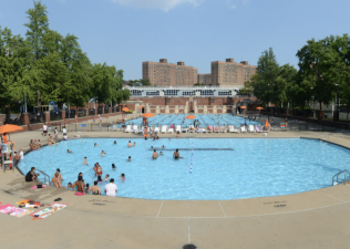 The Hamilton Fish Pool on the LES has become a staple for those looking to find a relief from the intense heat in the NYC summer months and it is one of only two pools in Manhattan offering a youth Learn to Swim program this summer.