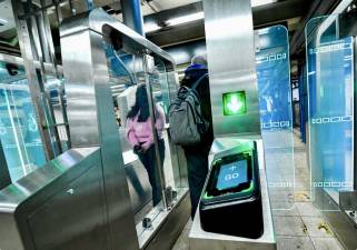 New Conduent fare gates were installed at the Broadway-Lafayette Station on Dec. 19.