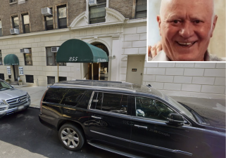 Beloved UWS doorman Nicolate “George” Lica and his building, 255 W. 88th St.