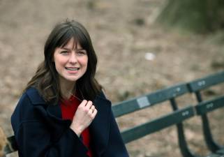 Melissa Benoit, who formerly starred as Kara Danvers in the CW Series “Supergirl” was caught filming in Central Park last week for her next starring role--playing a journalist named Sadie McCarthy in an upcoming HBO Max Special, The Girls on the Bus. The film is loosely based on New York Times reporter Amy Chozick’s bestselling book, Chasing Hillary: Ten Years, Tow Presidential Campaigns, and One Glass Ceiling Intact.” Chozick, who lives in Seward Park Cooperative on the Lower East Side with her husband and son, is executive producing the film along with Julie Plec. Photo: Steve Sands/NY Newswire.