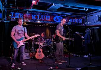 John Bartos (left) with Analog 5 at Connolly’s in The Klub 45 Room. Photo courtesy of John Bartos