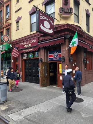 <b>The Molly Wee Pub and the neighboring Gardenia Italian deli are among dozens of businesses that would have to be moved on the so-called Block 730 south of Penn Station if plans to expand Penn Station southward to accommodate a new NJ tunnel are enacted.</b> Photo: Keith J. Kelly