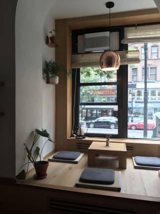 A cozy nook where customers can enjoy their tea. Photo: Elissa Sanci
