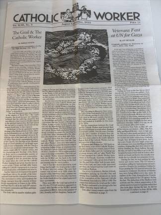 The<i> Catholic Worker </i>was co-founded by Dorothy Day in 1993 and is still only 1 cent. Most Holy Redeemer was the home parish of Day, who is being pushed for sainthood by supporters for her tireless work on behalf of the poor and impoverished, paritcularly on the Lower East Side. Currently she has been declared a “servant of God” a first step on the road to official sainthood.