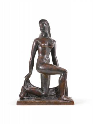 William Zorach, Spirit of the Dance, 1932, bronze with brown patina. Collection of Kevin Rowe and Irene Vlitos Rowe, Santa Fe, New Mexico. © The Zorach Collection, LLC