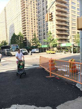 West End Avenue and 70th Street on a recent morning. Photo: Alexis Gelber