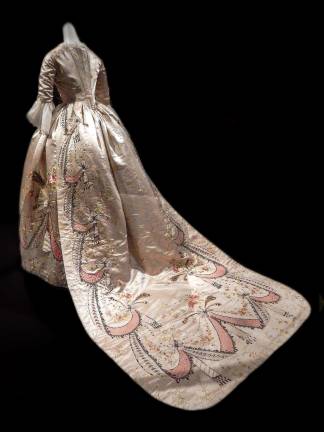 Looking good was the first requirement for visitors to Versailles. A formal ball gown made in the 1780s from the Royal Ontario Museum. Photo: Adel Gorgy