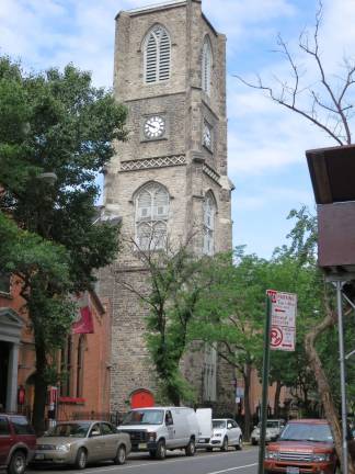 St. Peter&#x2019;s Episcopal Church, at 346 West 20th Street in Chelsea, has received a $25,000 matching grant from the New York Landmarks Conservancy that will help the fabled &#x201c;Christmas Church&#x201d; shore up its 180-year-old exterior walls. Photo: New York Landmarks Conservancy