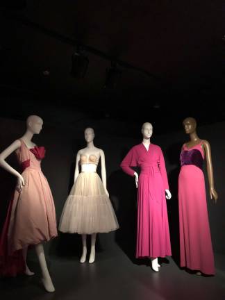The &#x201c;feminization of pink&#x201d; on display in the first gallery of the show. Photo: Val Castronovo