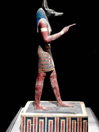 Statuette of Anubis, the chief god of embalming, Egypt, Ptolemaic Period, 332&#x2013;30 B.C. Photo: Adel Gorgy