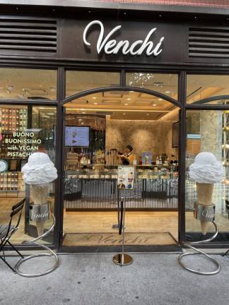 The staff favorite at Venchi is Cremino (hazelnut gelato with chocolate spread). Photo: Sofia Cipriano