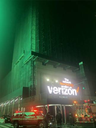 Firefighters were called to the historic but now abandoned Hotel Pennsylvania on Jan. 18 responding to an industrial fire the cause of which is under investigation. Photo: Keith J. Kelly