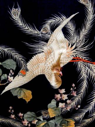Detail, &quot;Outer Robe (Uchikake) with Phoenixes and Paulownia.&quot; Photo: Adel Gorgy