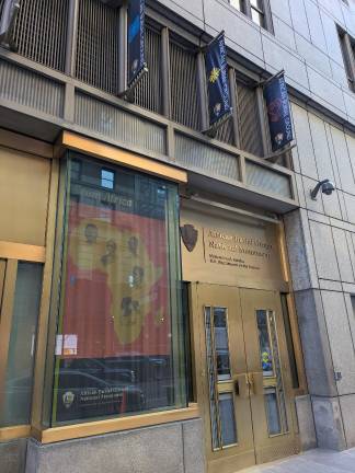 African Burial Ground National Monument entrance at 290 Broadway.