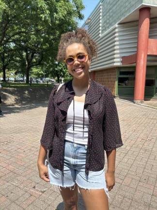Attendee Audrey Church on her way to Juneteenth celebration at As Black As It Gets! event. Photo: Alessia Girardin