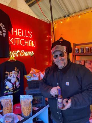 Ron Menin is the owner of Hell’s Kitchen Hot Sauce. Photo: Zoe Kava