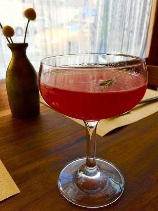 The Mirtillo Martini at L&#x2019;Amico, an Italian-influenced restaurant noticed by foodies