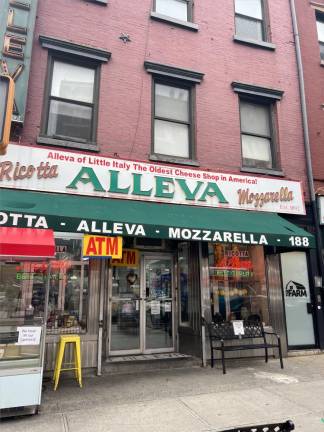 The Alleva Dairy, which has been a staple of Little Italy at the corner of Grand and Mulberry Streets for 130 years, was in danger of closing its doors forever, but now has an eleventh hour deal to relocate to Lyndhurst NJ–about 11 miles away on the other side of the Holland Tunnel. Photo: Angela Barbuti