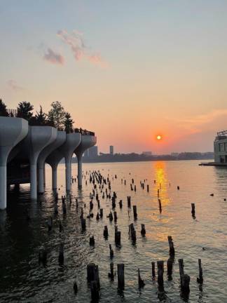 Little Island at sunset. Photo: Nathan Hughes