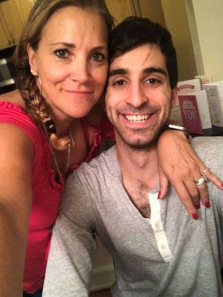 Matt Rosenblum with his mother. Photo: Lena Rosenblum