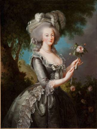Elisabeth Louise Vig&#xe9;e Le Brun (French, Paris 1755&#x2013;1842 Paris). &#x201c;Marie Antoinette with a Rose.&#x201d; 1783, oil on canvas, 46 x 35 in. (116.8 x 88.9 cm). Lynda and Stuart Resnick.