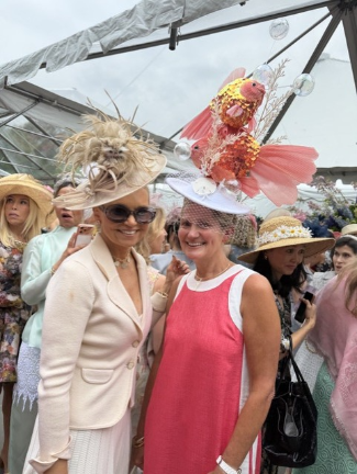 Sothebys International Realtor Diana Rice and Genie Egerton-Warburton turn out every year.