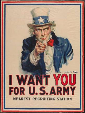 James Montgomery Flagg (1877-1960), &quot;I Want You for U.S. Army,&quot; c. 1917.&#xa0;Museum of the City of New York, gift of John W. Campbell.