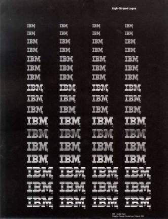 Paul Rand.&#xa0;Page with logo from IBM graphic design guide (1985).&#xa0;Courtesy of thisisdisplay.org.