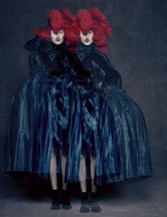 Rei Kawakubo (Japanese, born 1942) for Comme des Gar&#xe7;ons, (Japanese, founded 1969), Blue Witch, spring/summer 2016; Courtesy of Comme des Gar&#xe7;ons. Photograph by &#xa9; Paolo Roversi; Courtesy of The Metropolitan Museum of Art