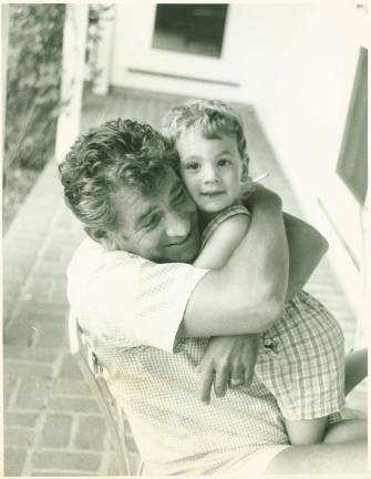 Leonard Bernstein with his son in an undated photo. Photo courtesy of Alexander Bernstein