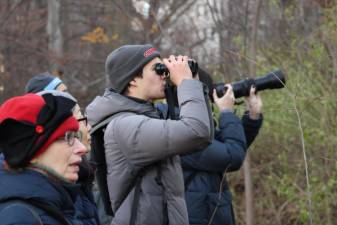 Birders from the local chapter of the Audubon Society who are used to looking for Flaco the owl in Central Park are now looking for a new name after the board of directors said it no longer wants to use Audubon in its title. <b>Photo: Meryl Phair</b>