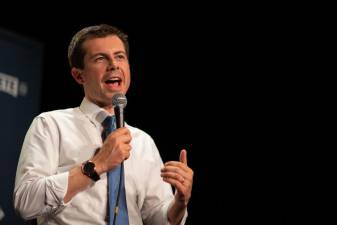 Democratic presidential candidate Pete Buttigieg in NYC on June 28, 2019.