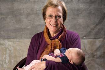 Dr. Sheila Gordon with her granddaughter. Photo: Nathaniel Johnston