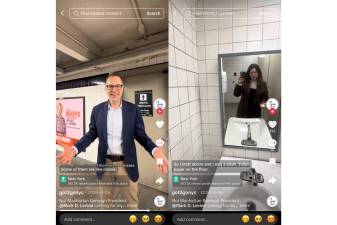 Borough President Mark Levine and got2gonyc founder Teddy Siegel review a subway bathroom