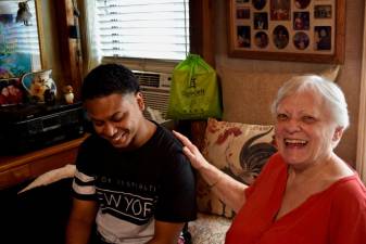 Peggy Rey and Wilfredo Salaman. (Photo: Emily Higginbotham)