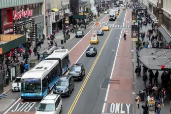 The Trump administration has forced DOT to pause its plans to convert 34th Street into a car-free busway by year end.