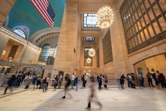 Pop-up vaccination site at Grand Central Terminal. (Don Pollard / Office of Governor Andrew M. Cuomo)